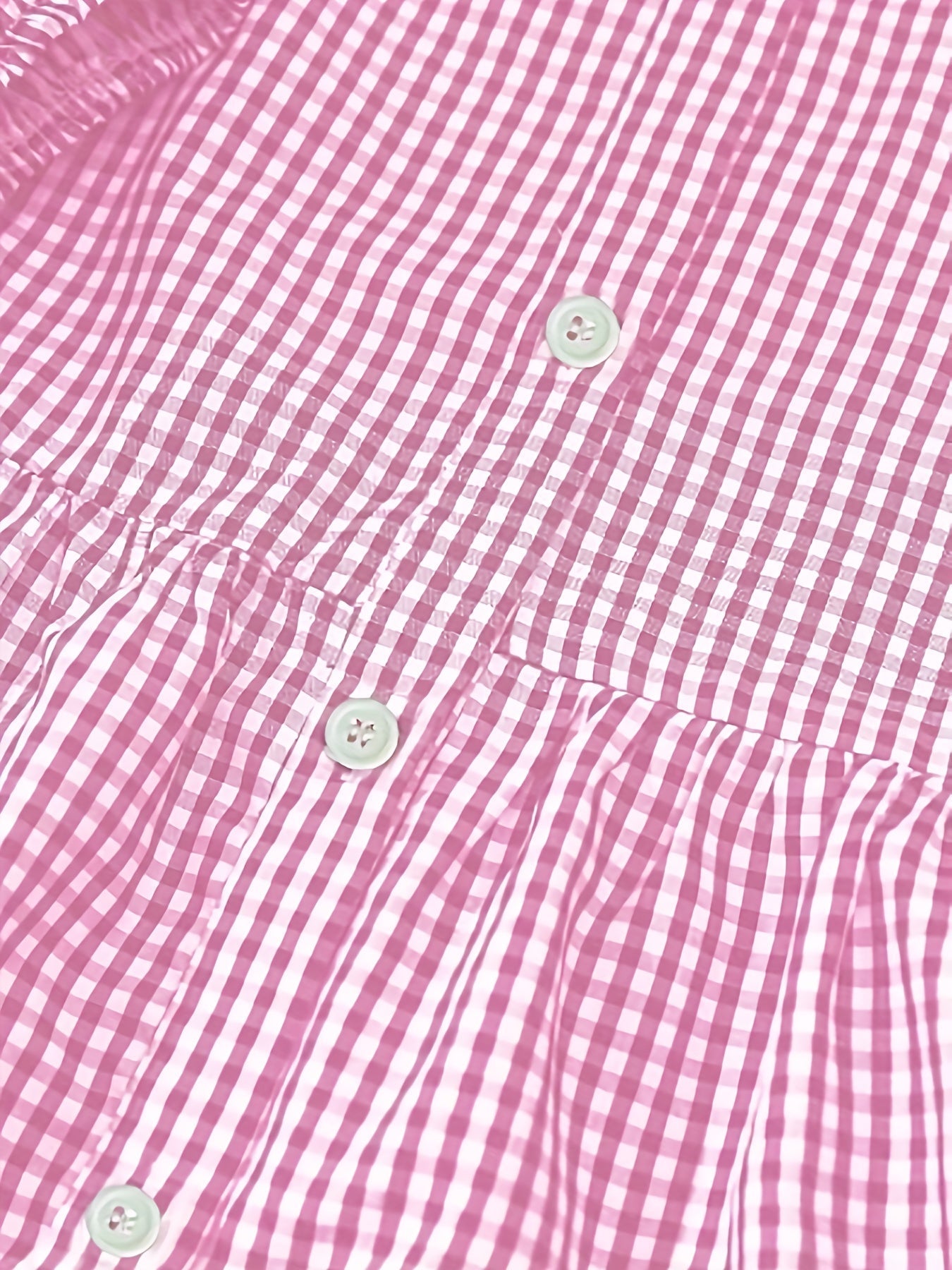 Women’s Tiered Gingham Shirt Dress