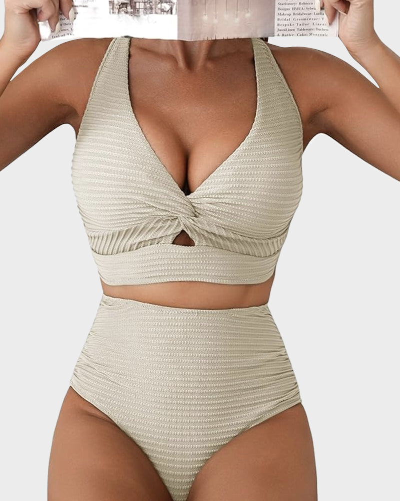 Women's Ribbed High Waist Bikini