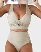Women's Ribbed High Waist Bikini