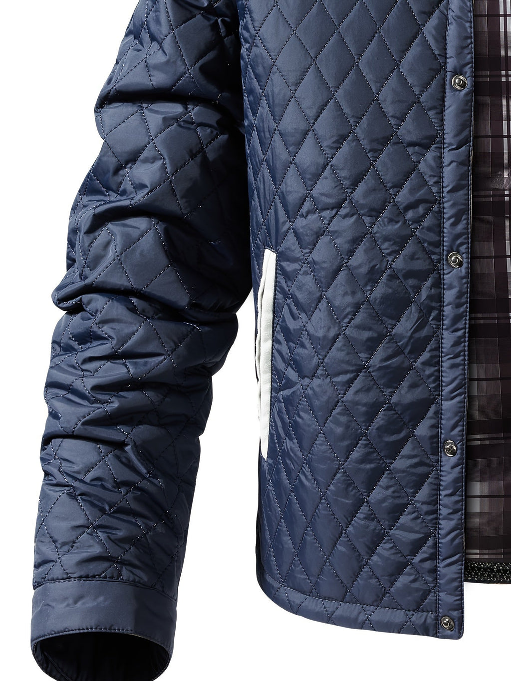 Men’s Quilted Jacket with Contrast Yoke