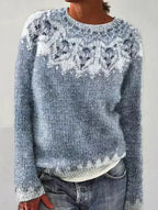 Women's Fair Isle Crew-Neck Knit Sweater