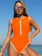 Women's Zip Front One Piece