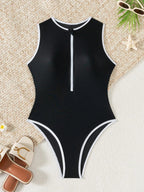 Women's Zip Front One Piece