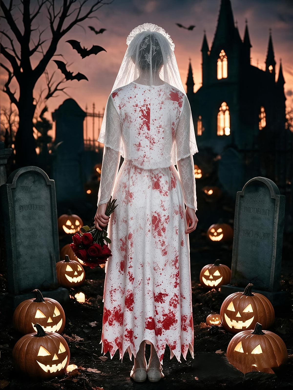 Women’s Halloween Horror Bride Costume