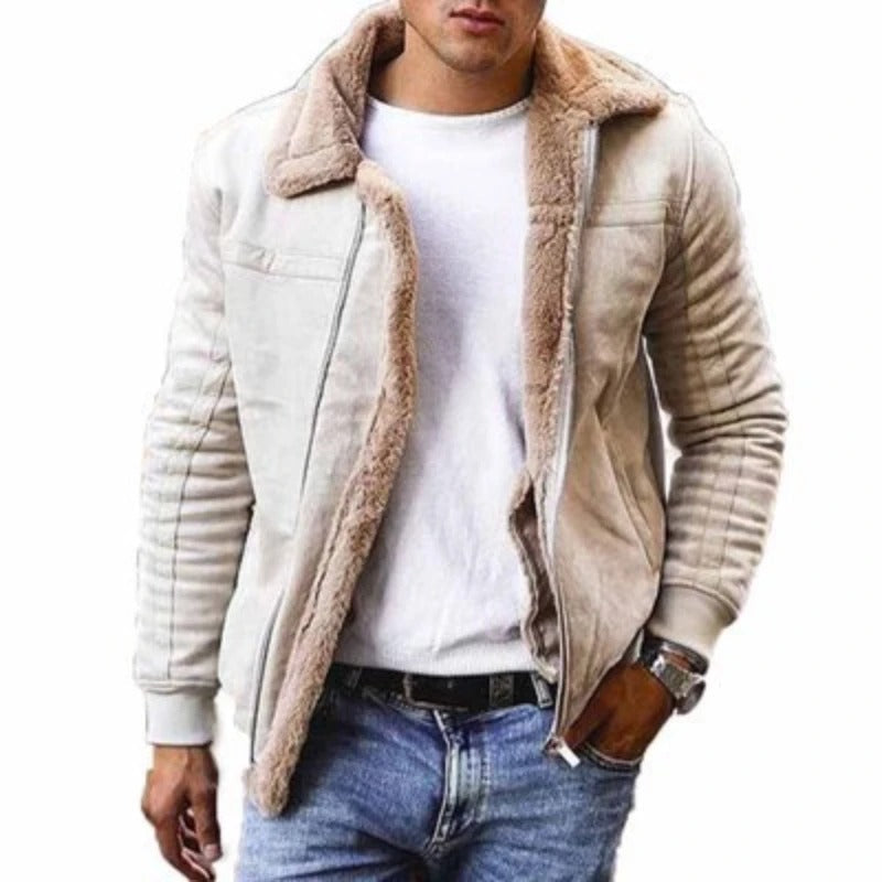 Men’s Short Collared Zip Jacket