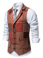 Men’s Formal Patchwork Vest