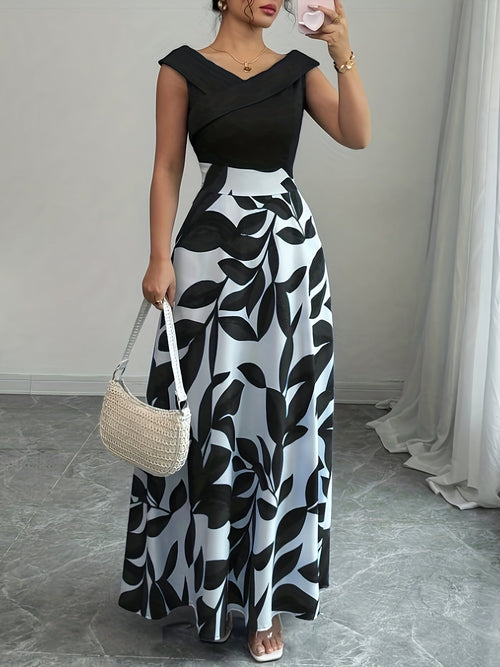 Women’s Printed Maxi Dress A-Line