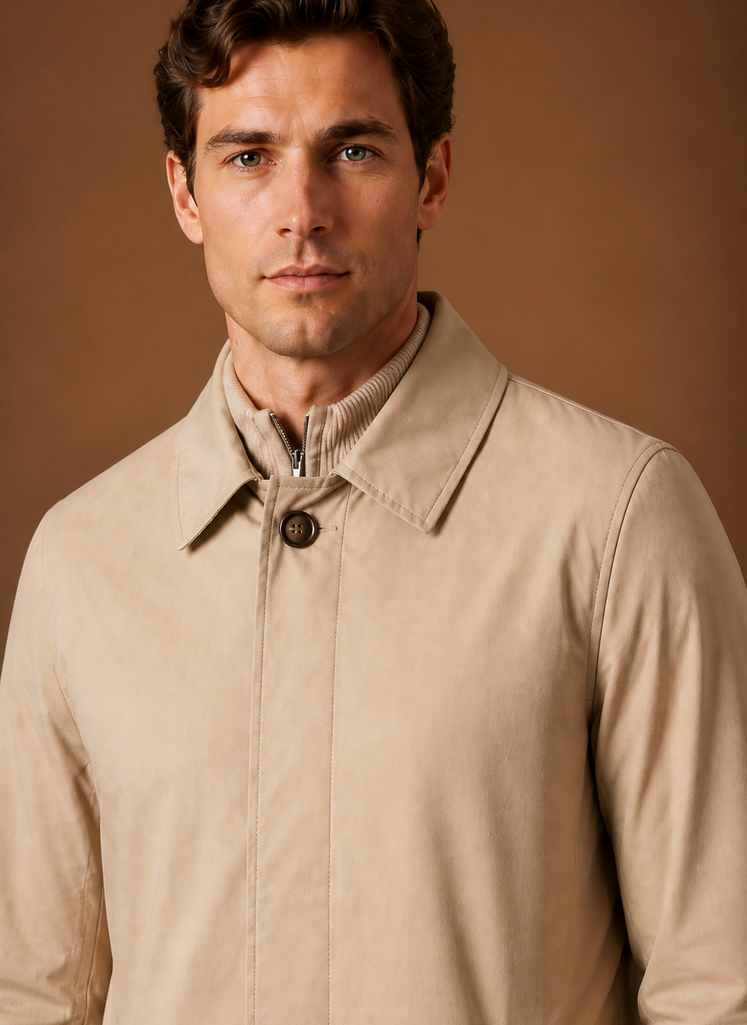 Men’s Longline Collared Jacket