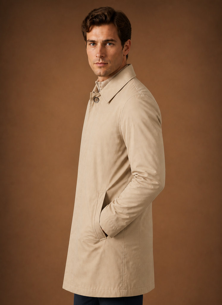 Men’s Longline Collared Jacket