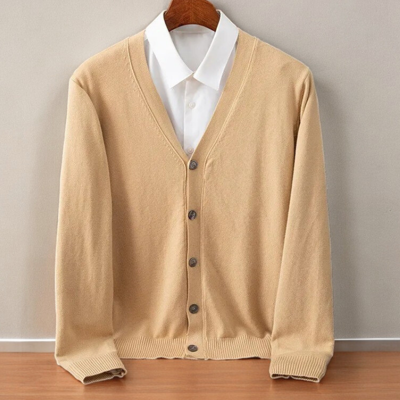 Men’s V-Neck Button Cardigan