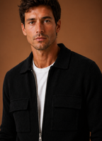 Men's Zip Front Utility Jacket