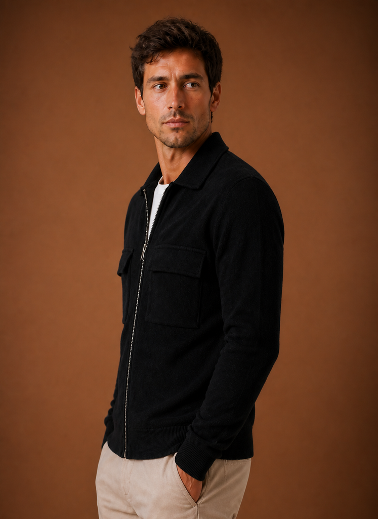 Men's Zip Front Utility Jacket
