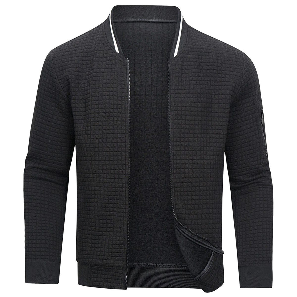 Men’s Textured Bomber Jacket