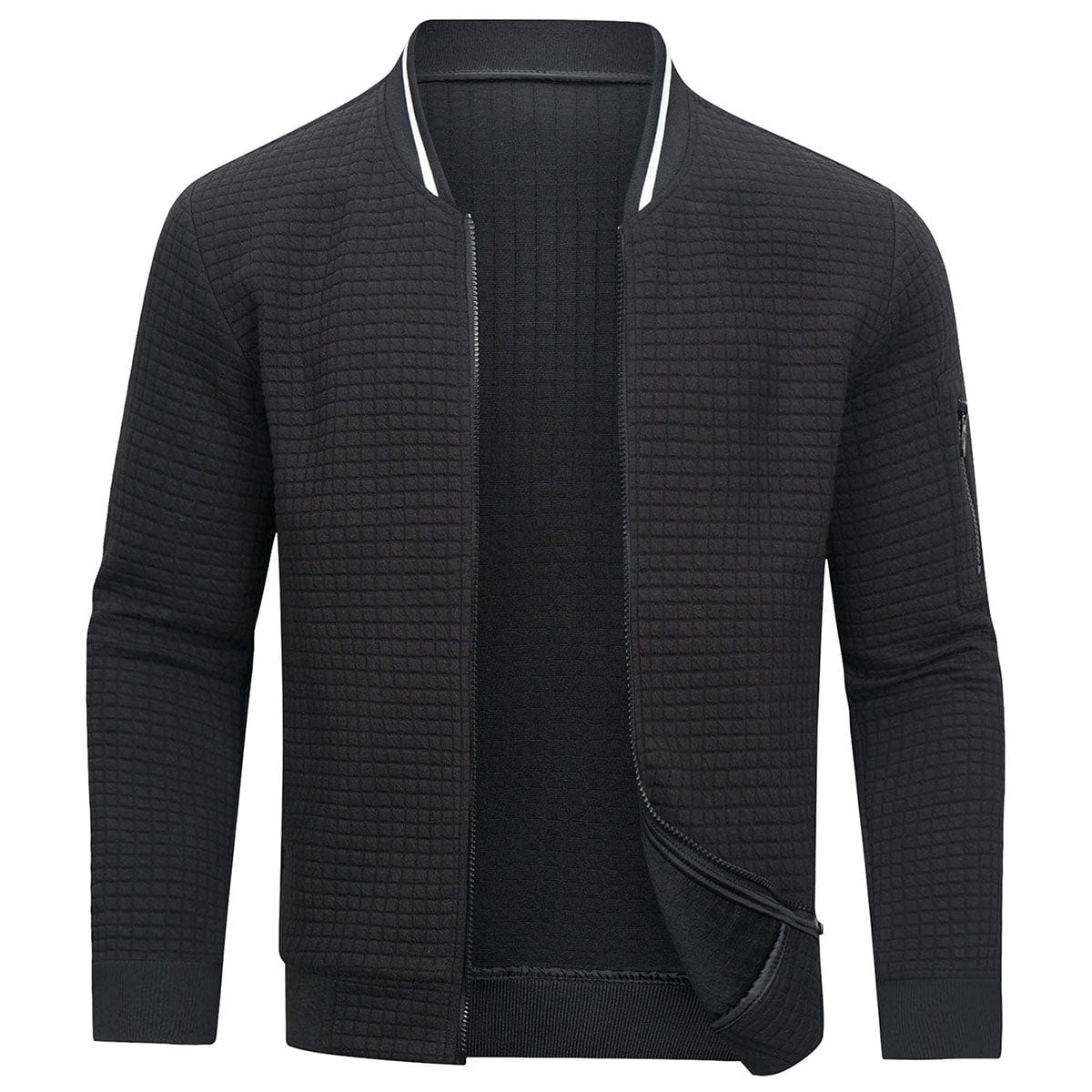 Men’s Textured Bomber Jacket