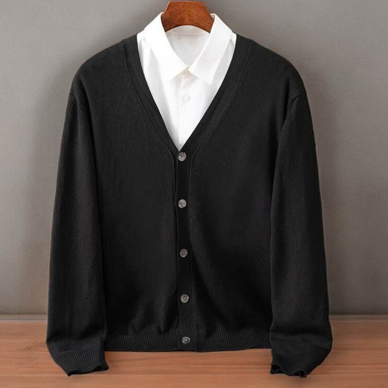 Men’s V-Neck Button Cardigan