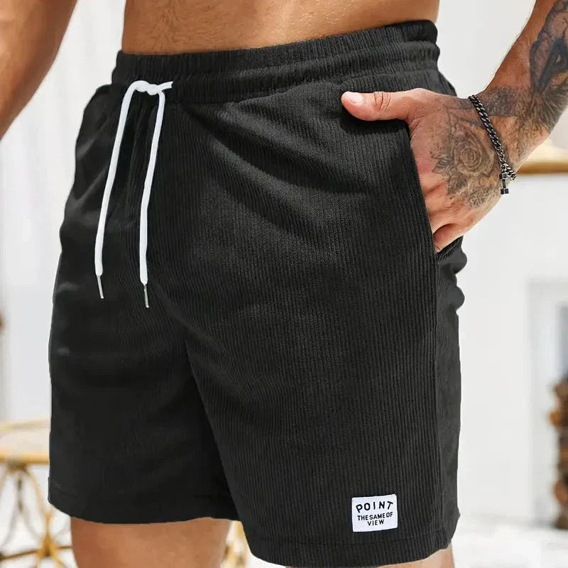 Men's Corduroy Drawstring Shorts