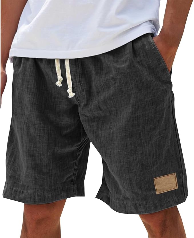 Men's Linen Drawstring Shorts