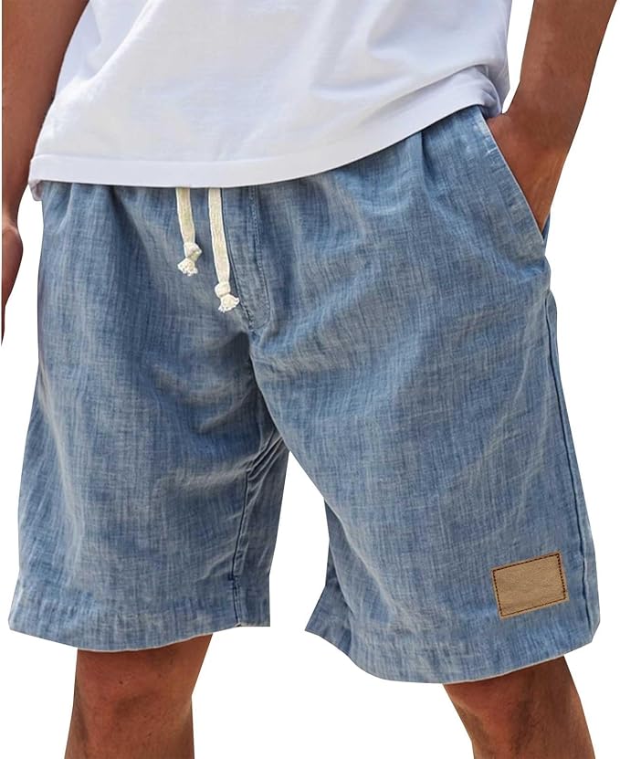 Men's Linen Drawstring Shorts