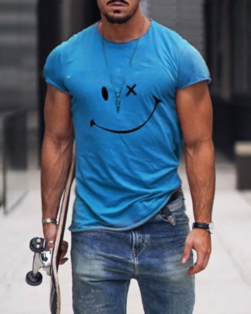 Men's Smiley Graphic T-Shirt