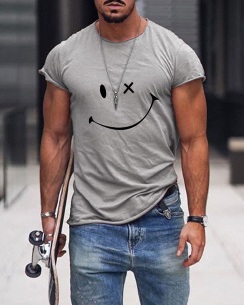 Men's Smiley Graphic T-Shirt