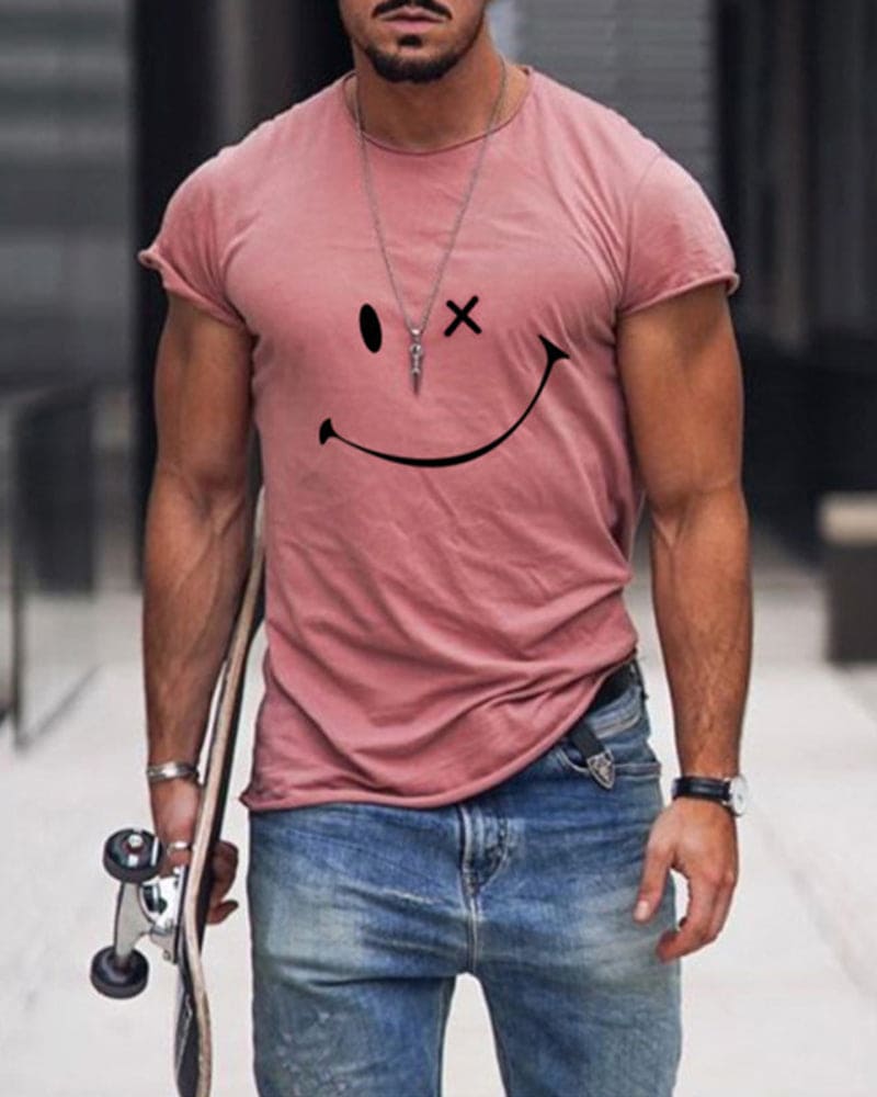 Men's Smiley Graphic T-Shirt