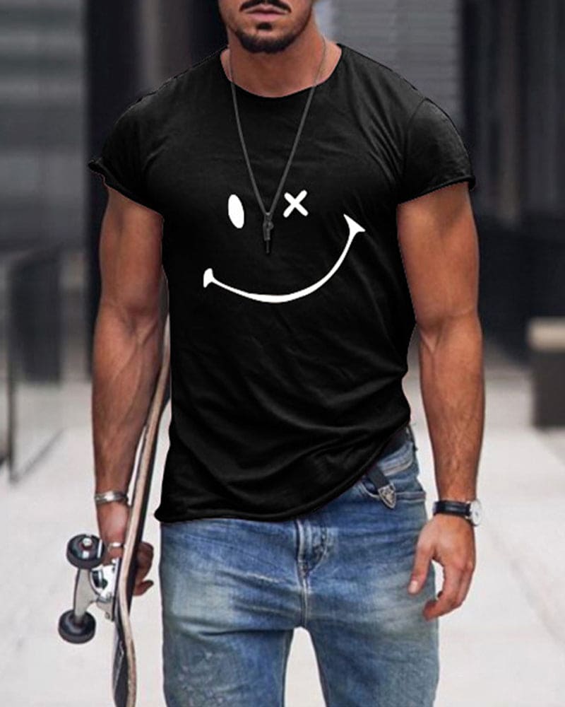 Men's Smiley Graphic T-Shirt
