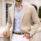 Men’s Notch Lapel Single-Breasted Blazer