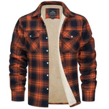 Men’s Plaid Flannel Shirt Jacket