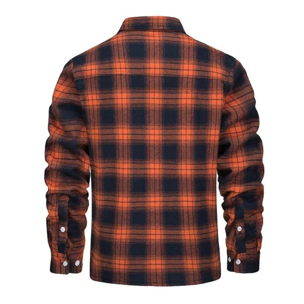 Men’s Plaid Flannel Shirt Jacket