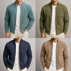 Men's Classic Suede Bomber Jacket