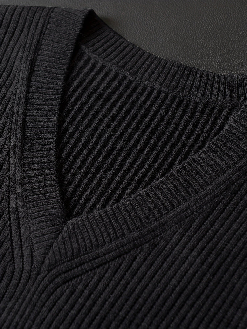 Men’s Black V-Neck Sweater Vest