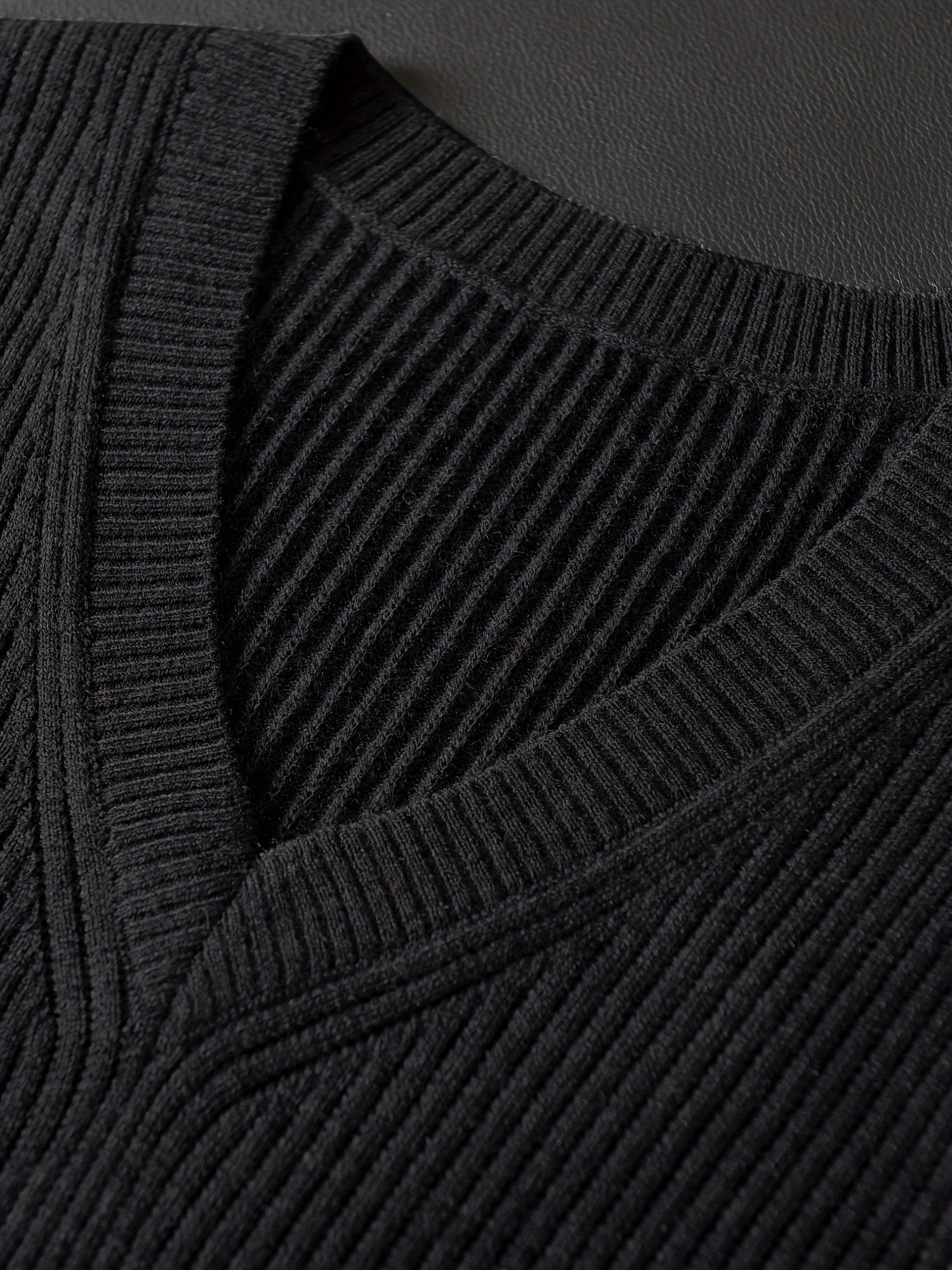 Men’s Black V-Neck Sweater Vest