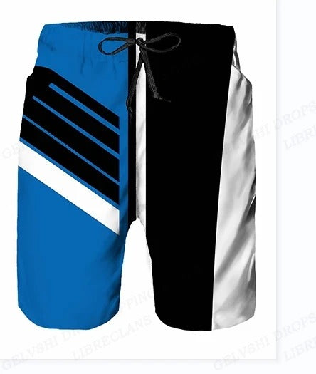 Men's Graphic Drawstring Swim Shorts