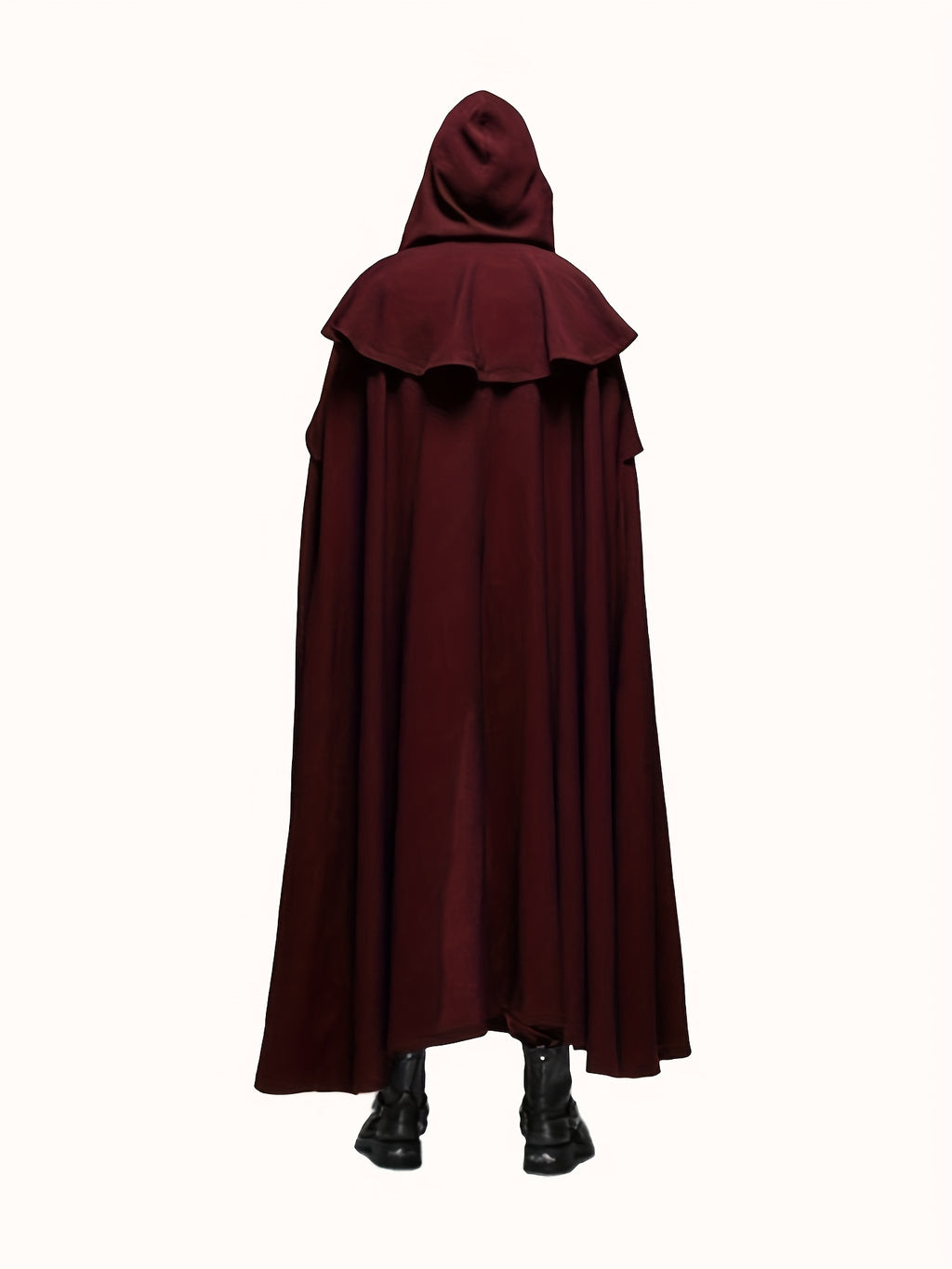 Men’s Halloween Hooded Dark Villain Cape