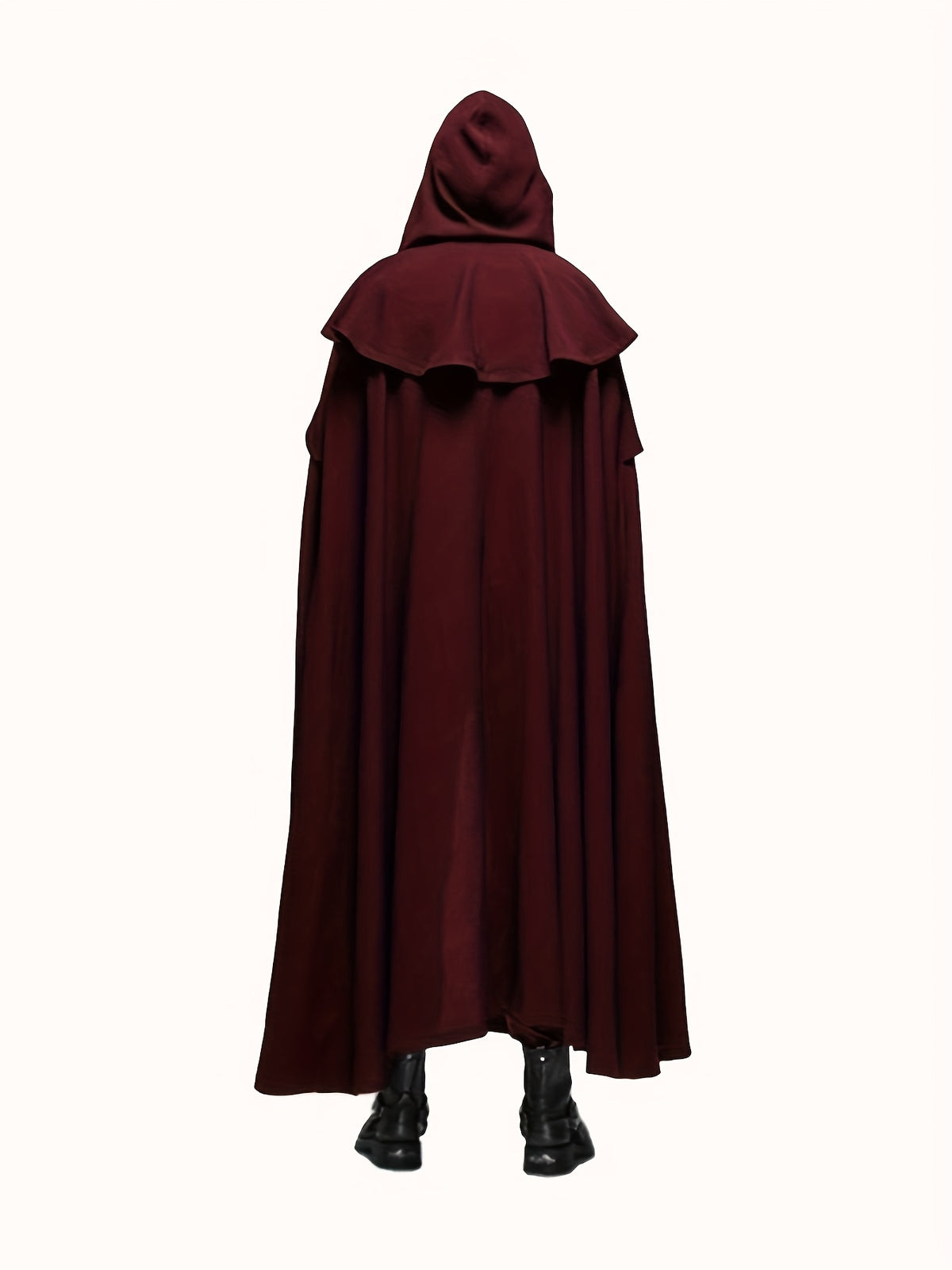 Men’s Halloween Hooded Dark Villain Cape