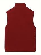 Men's Zip Front Stand Collar Vest