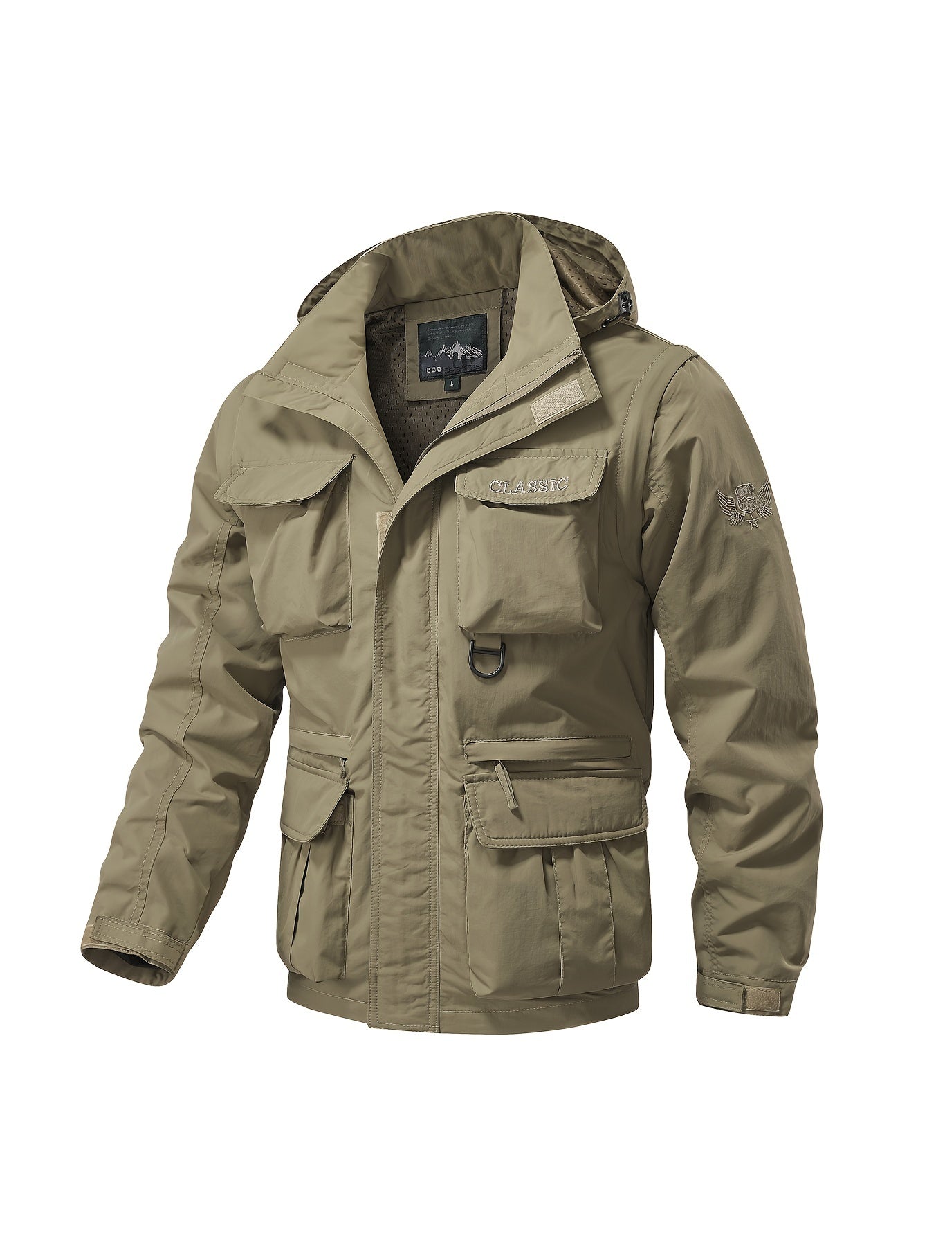 Men’s Utility Jacket with Detachable Hood