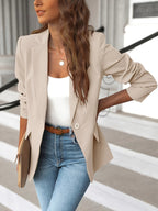 Women’s Tailored Single-Button Blazer