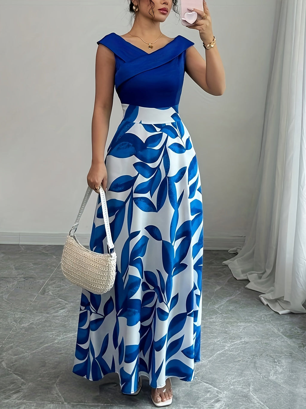 Women’s Printed Maxi Dress A-Line