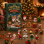 Christmas Building Block Advent Calendar 24 Mini Ornaments