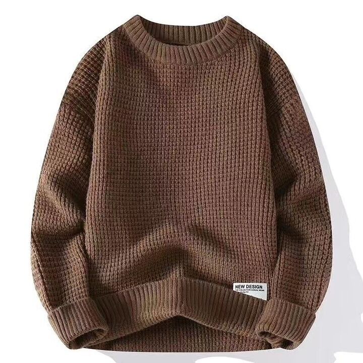 Men's Chunky Knit Crewneck Sweater