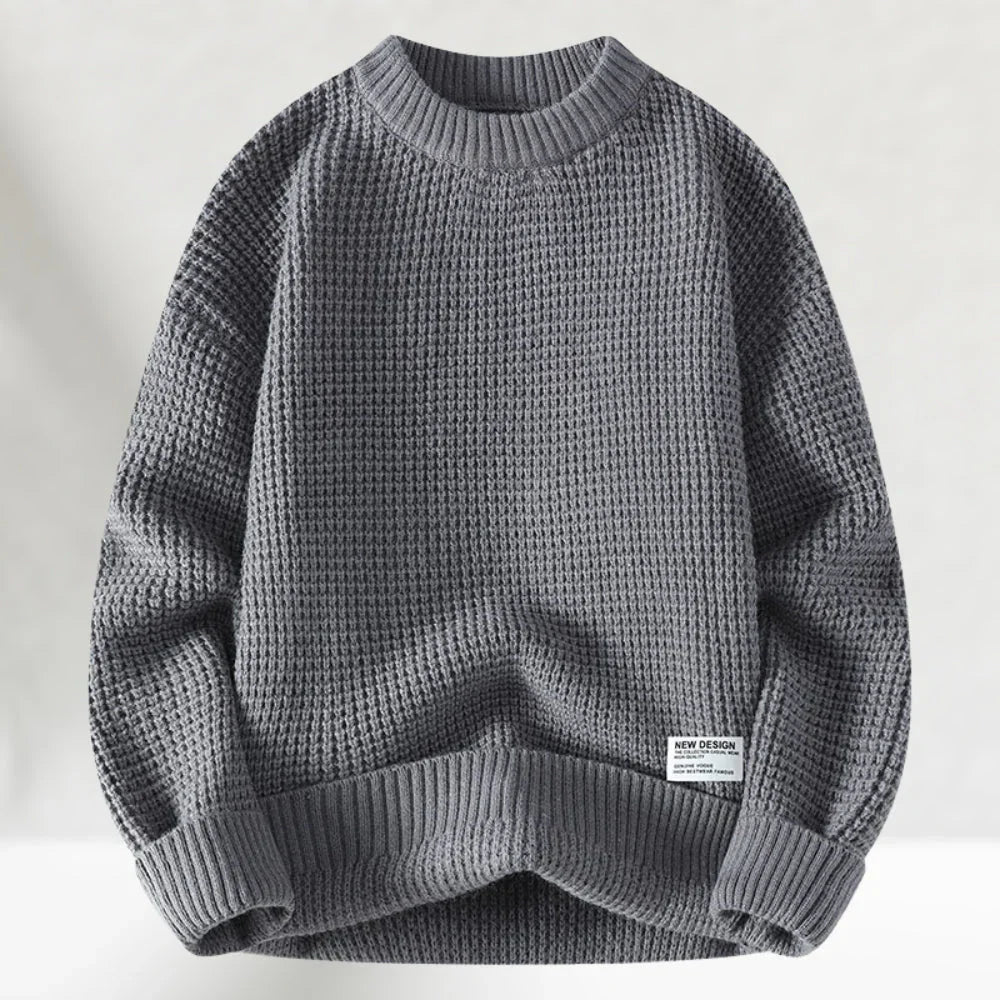 Men's Chunky Knit Crewneck Sweater