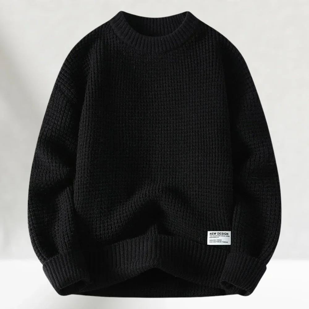 Men's Chunky Knit Crewneck Sweater