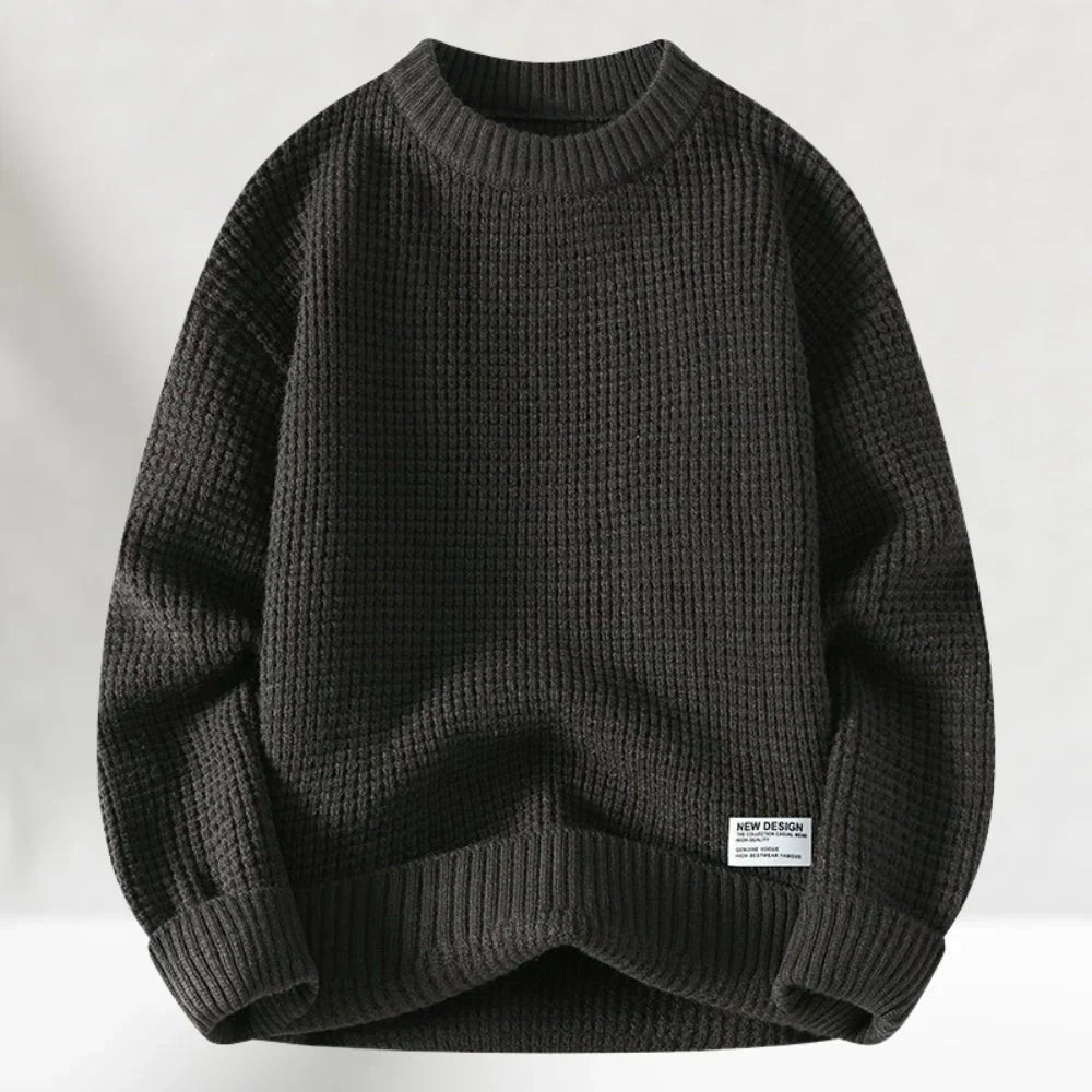 Men's Chunky Knit Crewneck Sweater