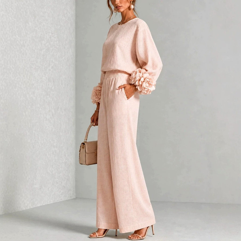 Women’s 2 Piece Wide Leg Pant Set