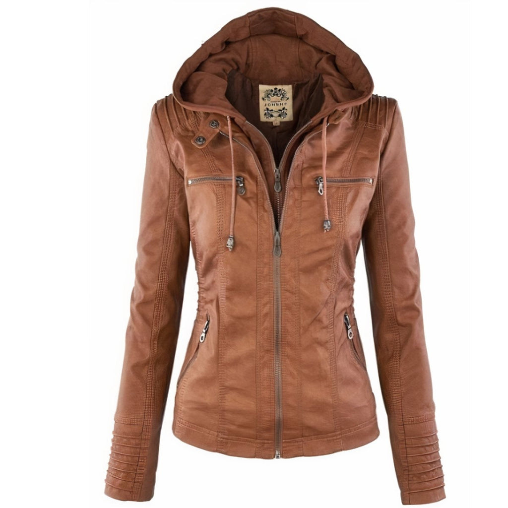 Women's Hooded Zip-Front Jacket