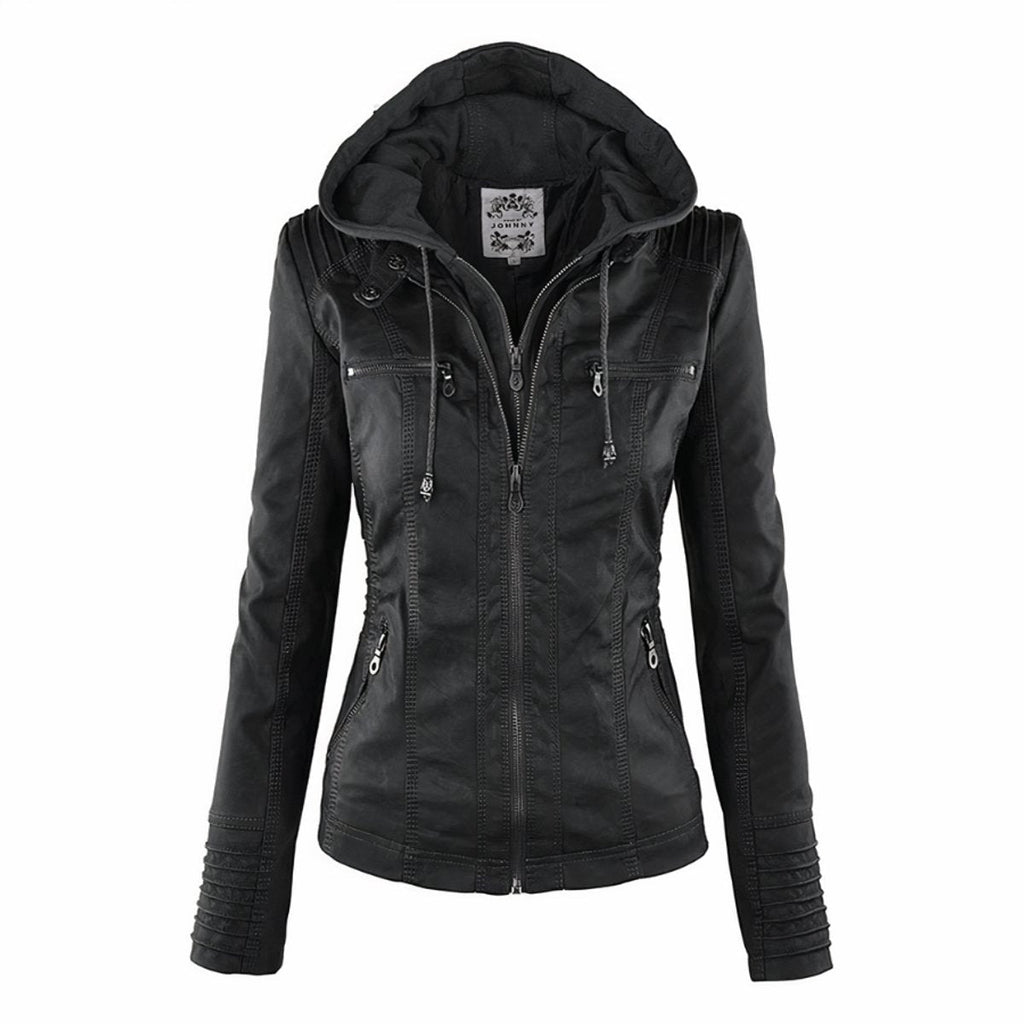 Women's Hooded Zip-Front Jacket