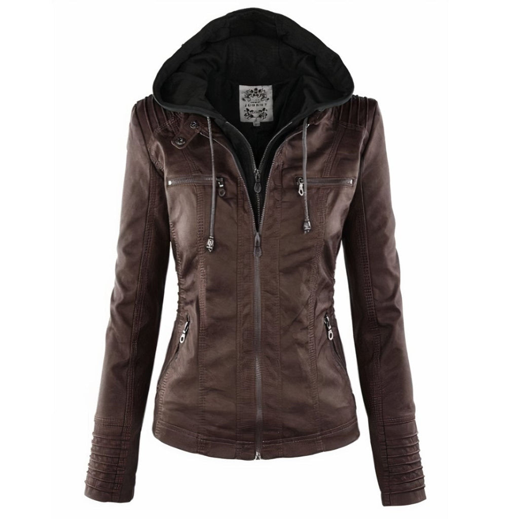 Women's Hooded Zip-Front Jacket