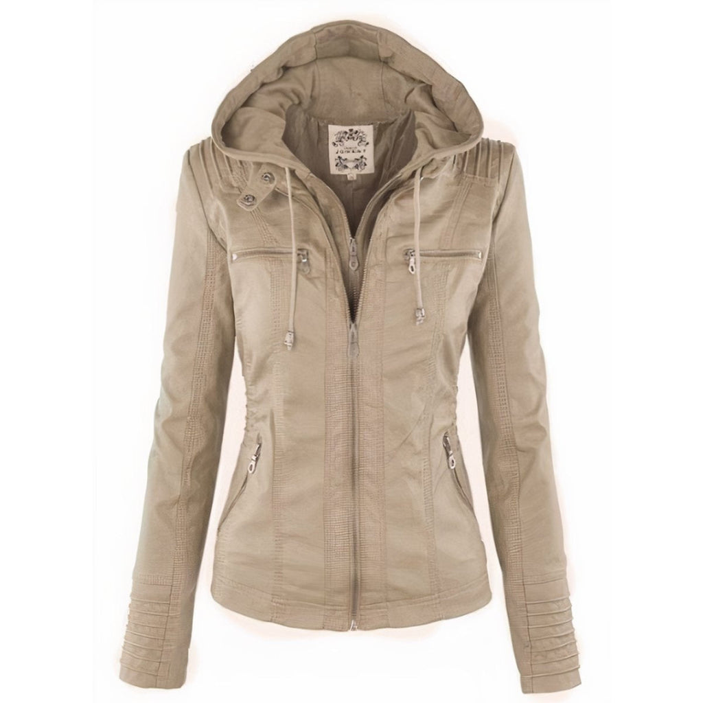 Women's Hooded Zip-Front Jacket