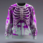 Men's Halloween Skeleton Graphic Sweatshirt